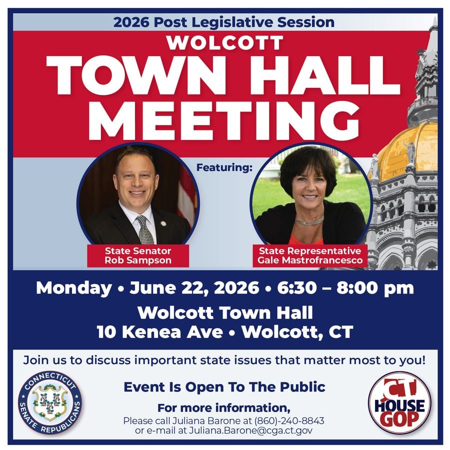 Rep. Mastrofrancesco to Host Legislative Updates and Bingo Event with Sen. Rob Sampson in Wolcott and Southington